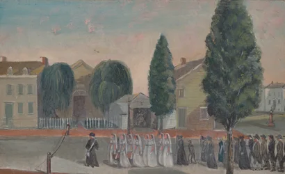 幼児の葬列、1870年代。