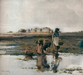 ムール貝狩り、c1908