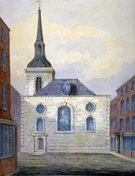 セント メアリー アプチャーチ教会、ロンドン市、c1815