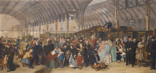 鉄道駅、1866 年。