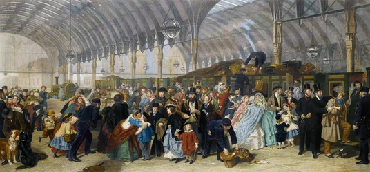 鉄道駅、1866年