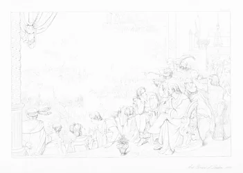 ジェームス・トムソン作『怠惰の城』の挿絵（エングレーヴィング）