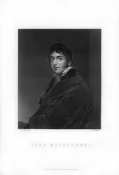 ウィリアムラム、第2子爵メルボルン、イギリスホイッグ党の政治家および首相、1893年。