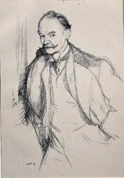 シリーズ「英国の肖像」からのトーマス・ハーディ（1840-1928）の肖像