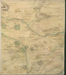 Roy Map 19/3f: Roy Military Survey of Scotland による Forfarshire (または Angus) の Colliston 周辺地域