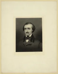 エドガーアランポーの肖像1809-1849、1896年頃