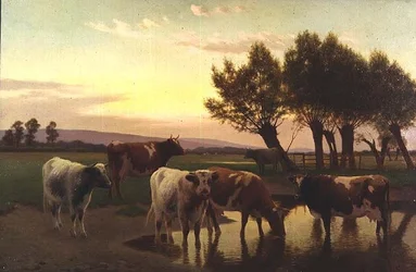 Amberleyの近くの夕方