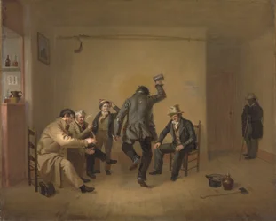 バールームのシーン、1835