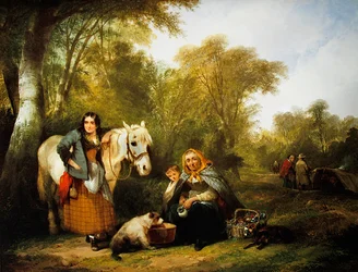 Gypsy Encampment（油彩・キャンバス）