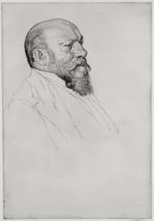 ハンガリーの指揮者、ハンス・リヒター（1843-1916）の肖像