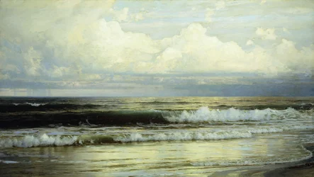 太陽に照らされた雲と海、1897