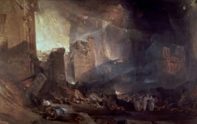 SODOM DESTRUCTION-XIX CENTURY-ENGLISH ROMANTICISM