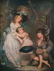 ローコメディアンを励ます若い女性、c1786-1826、1919