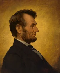 エイブラハム・リンカーン、1864年。