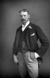 ジェロームK.ジェローム1859-1927、英語の作者、1893年。