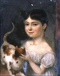 マリア・フィッツハーバート 1817年頃 (スレート)