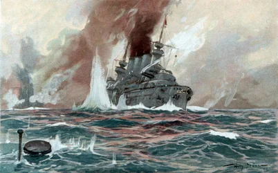 潜水艦 1905年頃（水彩画）