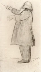 ヨハネス・ブラームス（1833-1897）ドイツの作曲家、指揮（デッサン）