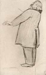 ヨハネス・ブラームス（1833-1897）ドイツの作曲家、指揮（デッサン）