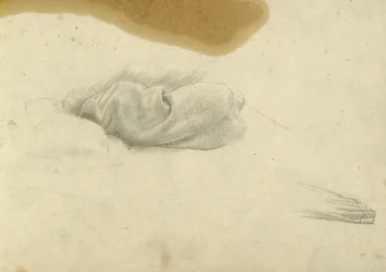 Santissima Trinitaの眠っている女性のための習作、1924-30年頃（紙に鉛筆）