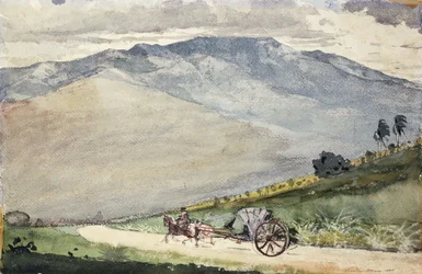 山道のボランテ、キューバ、1885