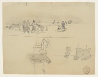 ビーチ シーン, ∥で∥, 女性, 届く, バスケット, cullercoats, イギリス