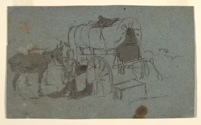 軍用馬車とラバの図面、1862年頃