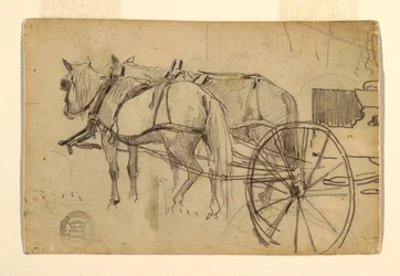 素描、『ピクニック遠足』のための習作、1868年