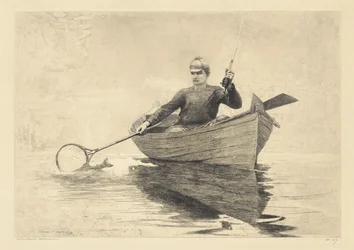 フライフィッシング、サラナク湖、1889