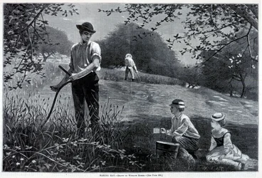 ヘイ作り（1872年7月6日号『Harper