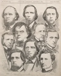 議会のジョージア代表団、1861年。