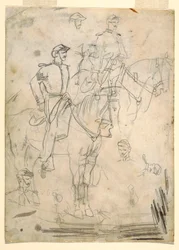 将校の 2 つのスケッチ