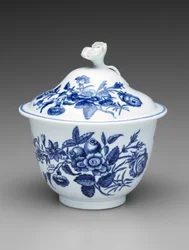 カバードシュガーボウル 1760年～1780年頃（軟磁性磁器