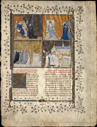 Valerius Maximus の写本からの葉、約。 1380-90。