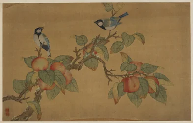 鳥と果物