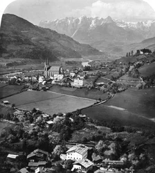 オーストリア、ザルツブルク、ポンガウ地方の聖ヨハン、c1900年代。