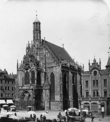 フラウエン教会、ニュルンベルク、バイエルン、ドイツ、c1900。