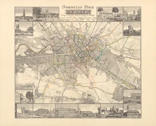 ベルリンの歴史地図、Verlag von Gebrueder Rocca、ベルリン1838