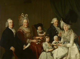 ピーテル・デ・クレルク（1731-1807）とその家族