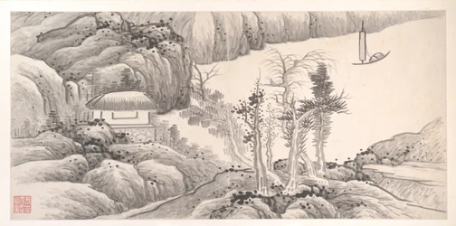 十二ヶ月の風景、1685年頃（12枚の画葉からなるアルバム、紙にインク）