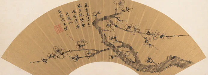 咲き誇る梅の枝。