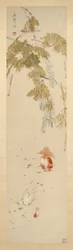 藤と金魚 紫藤金魚圖