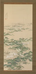 蓮池の白鷺（1852年