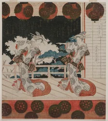 1820年代半ば、久方屋グループの古市でのダンス。