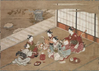 ハンドゲームをする、c。 1760年。