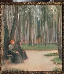 夕方に向かって - エレナ・ニコラエフナ・ヴィリアム（1860-1919）による絵画、キャンバスに油彩