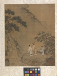 アルバム 庭の情景（紙にインク）