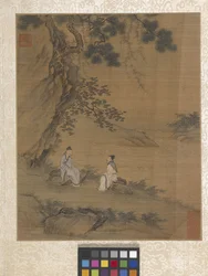 アルバム 庭の情景（紙にインク）
