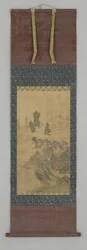 風景（紙にインクと色）