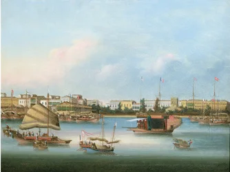 カントンのホン、1855年頃（油）